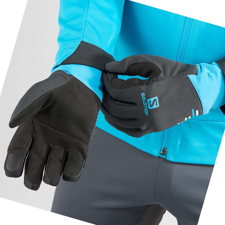 Guantes Salomon EQUIPE Mujer Negros Azules | MX 2102LIS